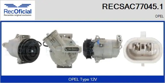 Compressor, air conditioning (RECSAC77045.1)
