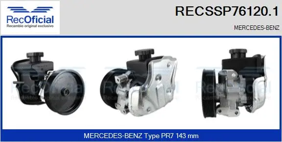 Hydraulic Pump, steering (RECSSP76120.1)