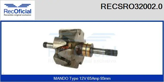 Rotor, alternator (RECSRO32002.0)