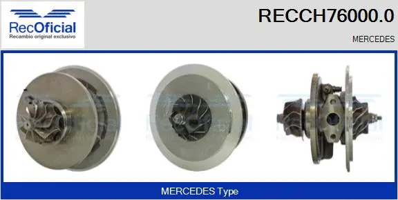 Core assembly, turbocharger (RECCH76000.0)