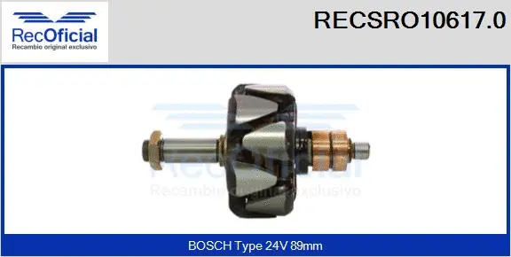 Rotor, alternator (RECSRO10617.0)