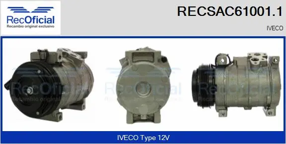 Compressor, air conditioning (RECSAC61001.1)