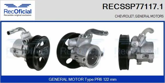 Hydraulic Pump, steering (RECSSP77117.1)