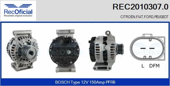 Alternator (REC2010307.0)