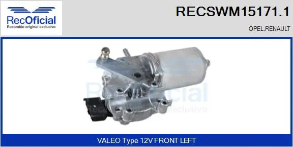 Wiper Motor (RECSWM15171.1)