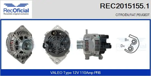 Alternator (REC2015155.1)