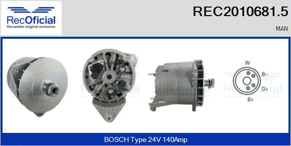 Alternator (REC2010681.5)