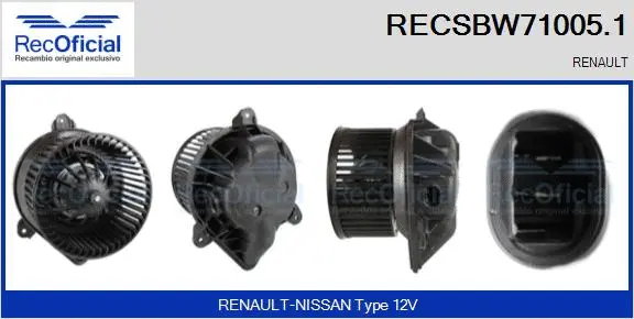 Interior Blower (RECSBW71005.1)