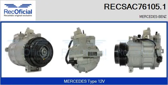 Compressor, air conditioning (RECSAC76105.1)