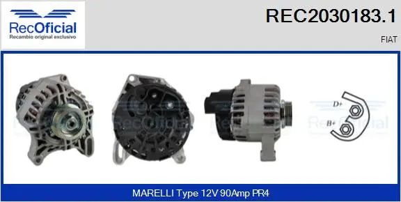 Alternator (REC2030183.1)