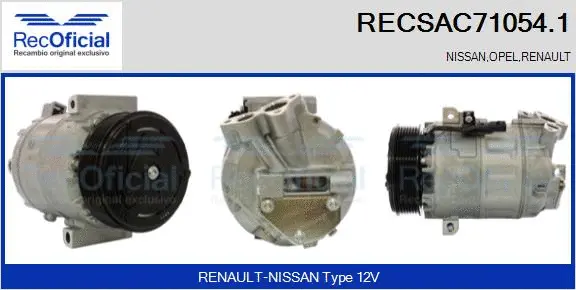 Compressor, air conditioning (RECSAC71054.1)