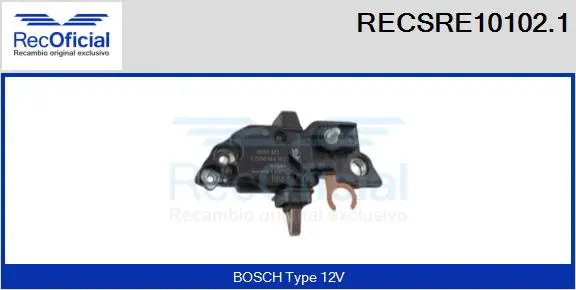 Alternator Regulator (RECSRE10102.1)