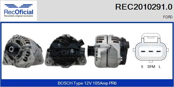 Alternator (REC2010291.0)