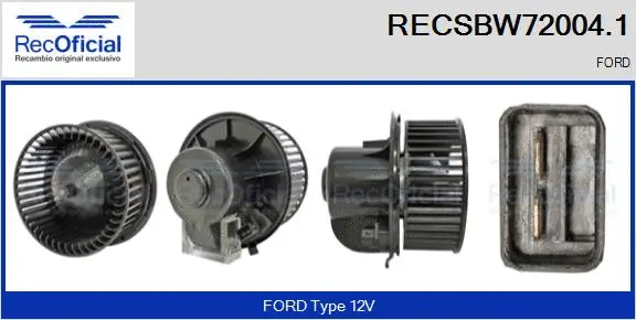 Interior Blower (RECSBW72004.1)