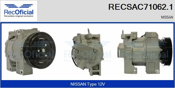 Compressor, air conditioning (RECSAC71062.1)