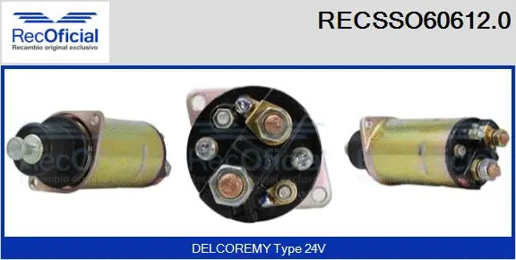 Solenoid Switch, starter (RECSSO60612.0)