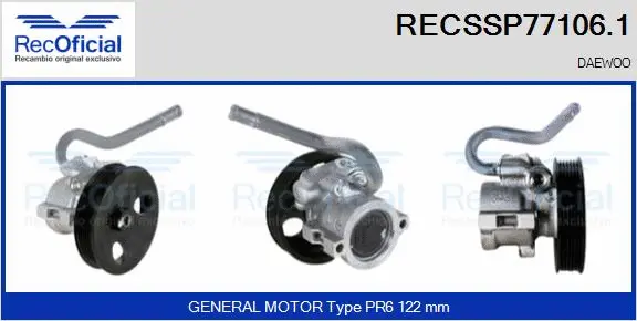 Hydraulic Pump, steering (RECSSP77106.1)