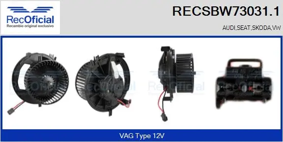 Interior Blower (RECSBW73031.1)