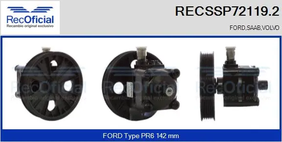Hydraulic Pump, steering (RECSSP72119.2)