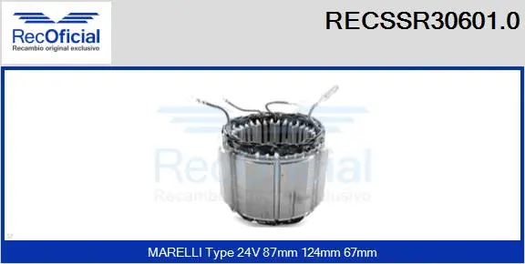 Stator, alternator (RECSSR30601.0)