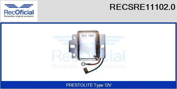 Alternator Regulator (RECSRE11102.0)