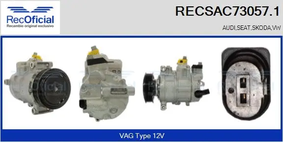 Compressor, air conditioning (RECSAC73057.1)
