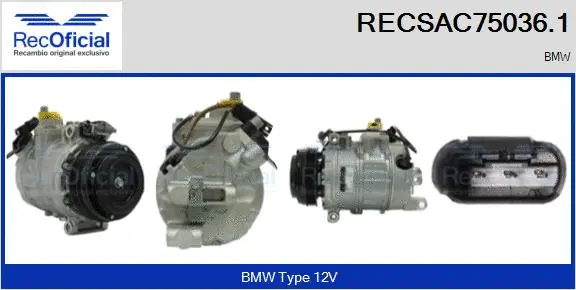 Compressor, air conditioning (RECSAC75036.1)