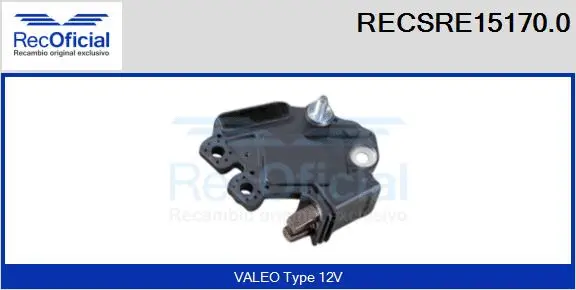 Alternator Regulator (RECSRE15170.0)