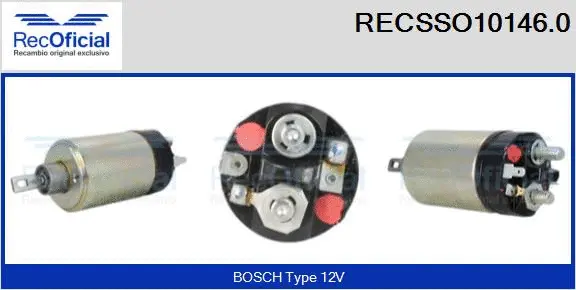 Solenoid Switch, starter (RECSSO10146.0)