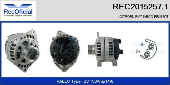 Alternator (REC2015257.1)