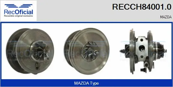 Core assembly, turbocharger (RECCH84001.0)