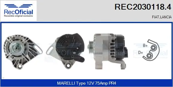 Alternator (REC2030118.4)