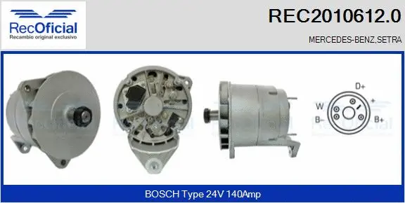 Alternator (REC2010612.0)