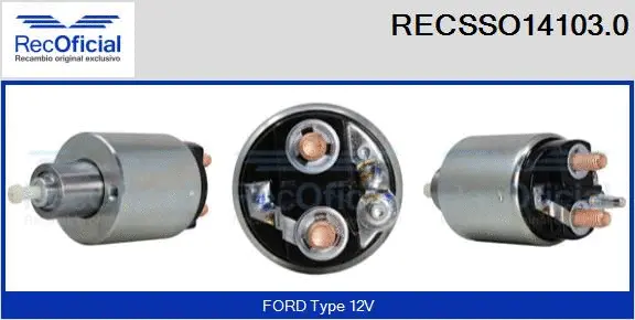 Solenoid Switch, starter (RECSSO14103.0)