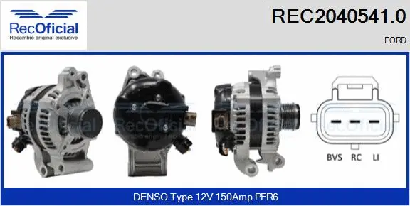 Alternator (REC2040541.0)