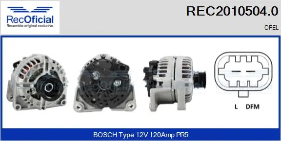 Alternator (REC2010504.0)