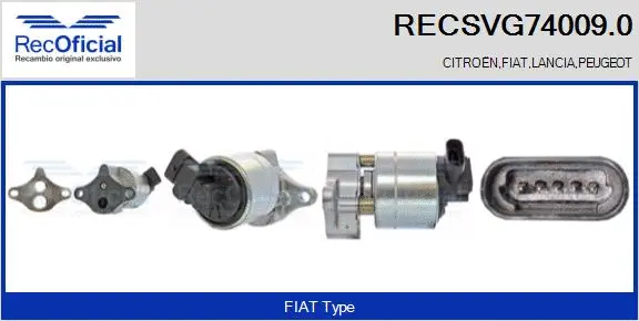 EGR Valve (RECSVG74009.0)