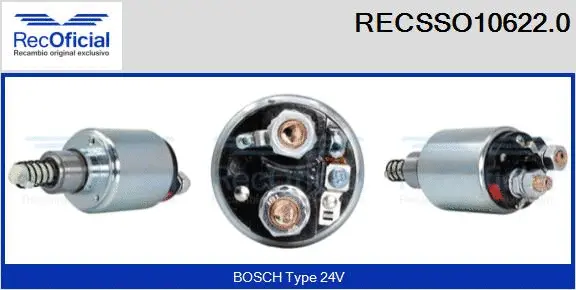 Solenoid Switch, starter (RECSSO10622.0)