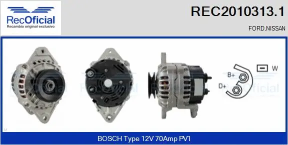 Alternator (REC2010313.1)