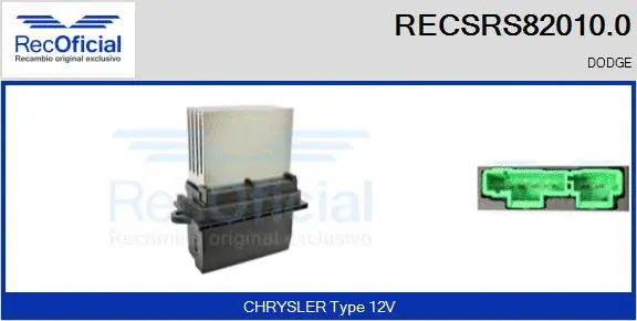 Resistor, interior blower (RECSRS82010.0)