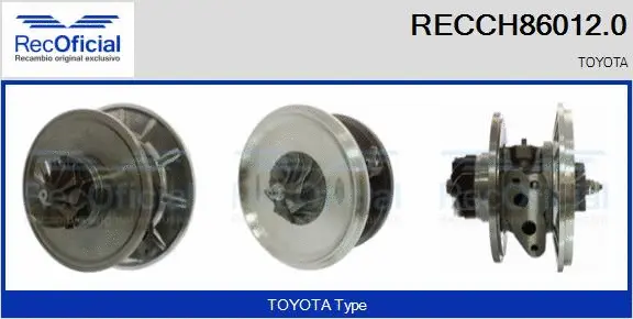 Core assembly, turbocharger (RECCH86012.0)