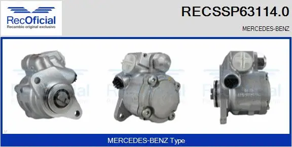 Hydraulic Pump, steering (RECSSP63114.0)