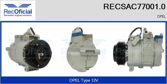 Compressor, air conditioning (RECSAC77001.0)