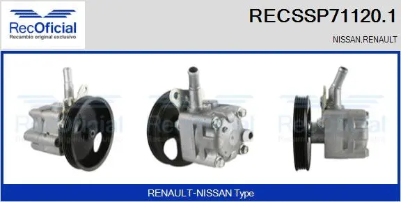 Hydraulic Pump, steering (RECSSP71120.1)