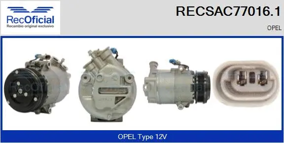 Compressor, air conditioning (RECSAC77016.1)