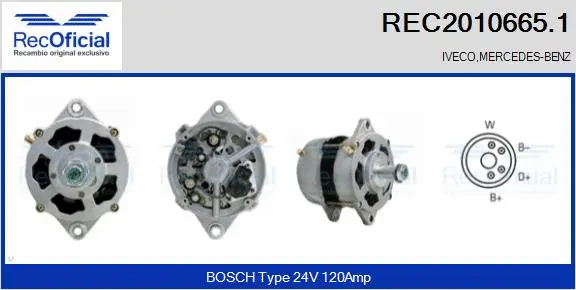 Alternator (REC2010665.1)