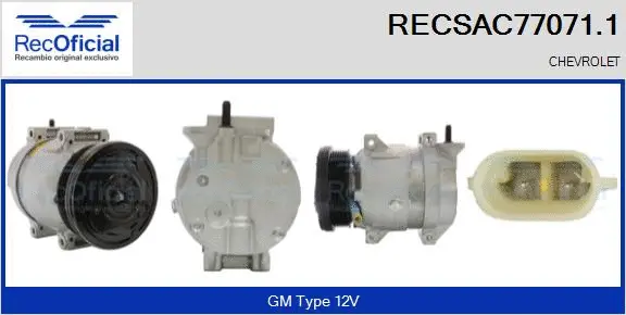 Compressor, air conditioning (RECSAC77071.1)