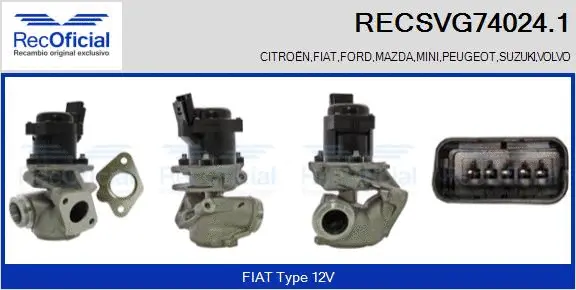 EGR Valve (RECSVG74024.1)