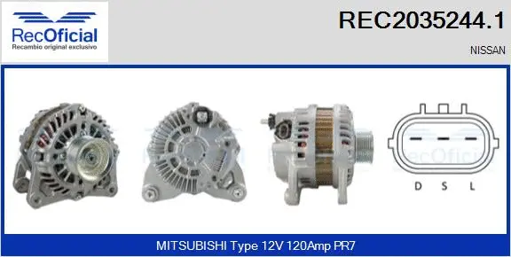 Alternator (REC2035244.1)