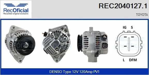 Alternator (REC2040127.1)